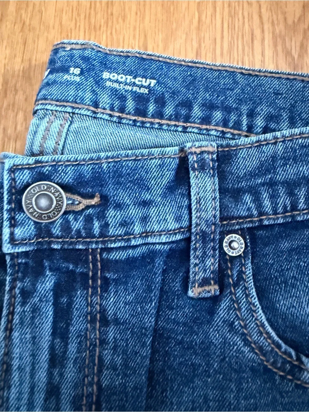 NWT Old Navy Bootcut Jeans Boys Size 16 Plus  Adjustable Waist